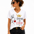 T-shirt femme Dame de Cœur : carte dame de cœur, Rare Précieuse Royale