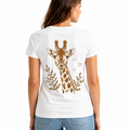 T-shirt femme Girafe Bohème, imprimé girafe bohème