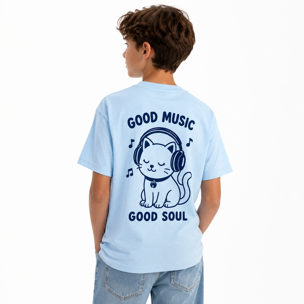 T-shirt Good Music Good Soul, t-shirt femme imprimé en France
