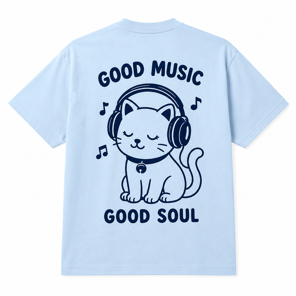 T-shirt Good Music Good Soul, t-shirt femme imprimé en France — vue complémentaire 3