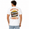 T-shirt homme Born in the 1980's, imprimé vintage années 80