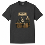 T-shirt homme Chat Employee Since Forever, imprimé en France — autre vue
