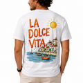 T-shirt Homme La Dolce Vita Village, t-shirt homme imprimé en France