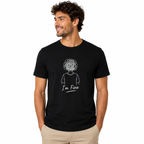 T-shirt noir I'm Fine : slogan humoristique