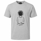 T-shirt I'm Fine : vue portée du t-shirt