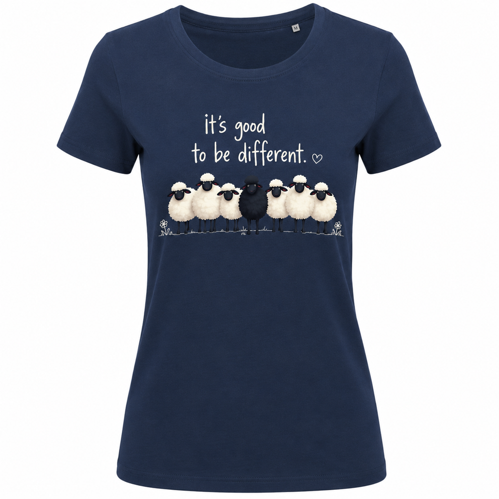 T-shirt It's Good to be Different : vue portée du t-shirt