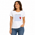 T-shirt femme Je choisis le bonheur, imprimé positif