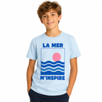 T-shirt La Mer M'inspire, t-shirt femme imprimé en France