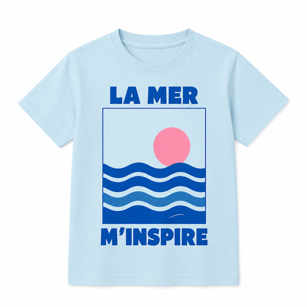 T-shirt La Mer M'inspire, t-shirt femme imprimé en France — autre vue