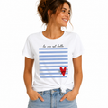 T-shirt femme La vie est belle toujours, imprimé positif