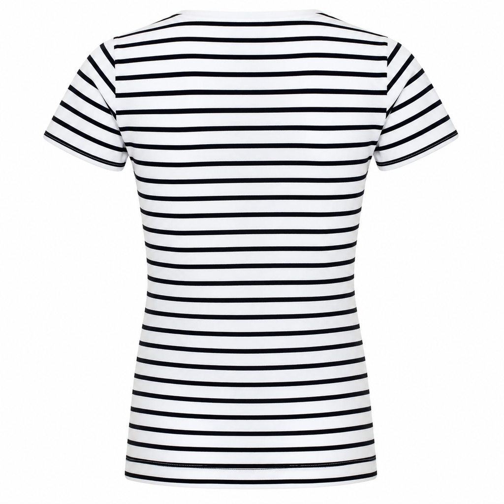T-shirt Marinière Cœur : vue alternative du motif cœur