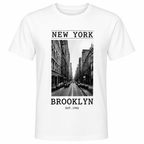 T-shirt New York Brooklyn, t-shirt femme imprimé en France — autre vue