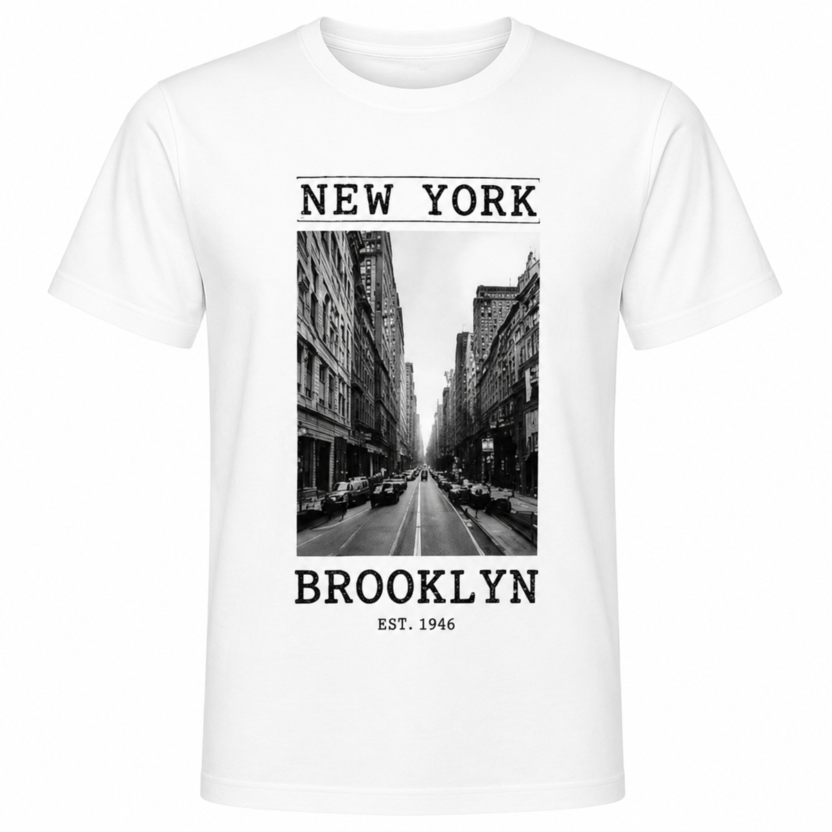 T-shirt New York Brooklyn, t-shirt femme imprimé en France — autre vue