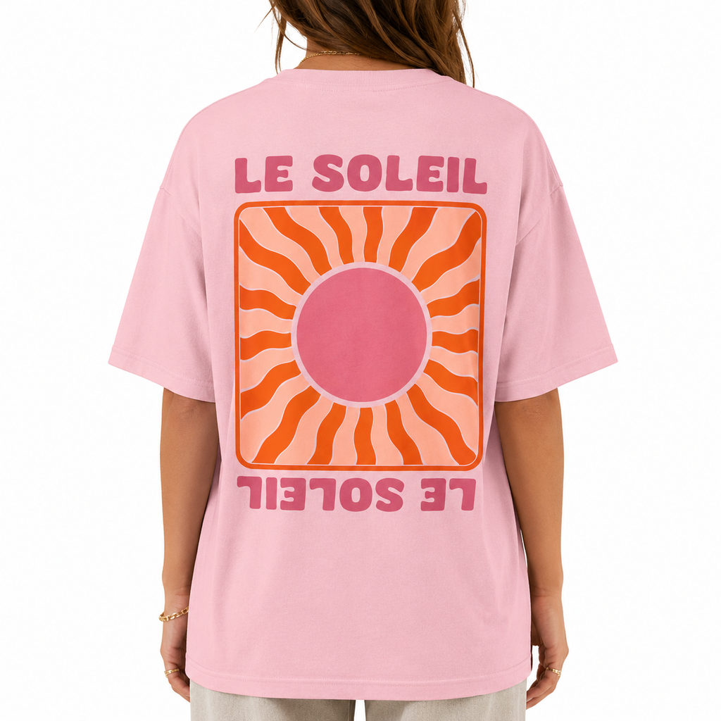 T-shirt oversize Le Soleil, imprimé soleil
