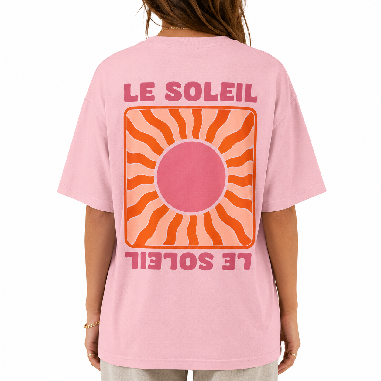 T-shirt oversize Le Soleil, imprimé soleil