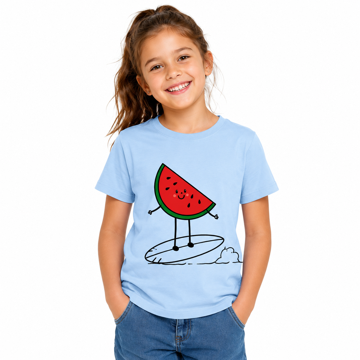 T-shirt Pastèque Surfeuse, t-shirt femme imprimé en France