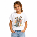 T-shirt Petit Artiste Pinceaux, t-shirt femme imprimé en France