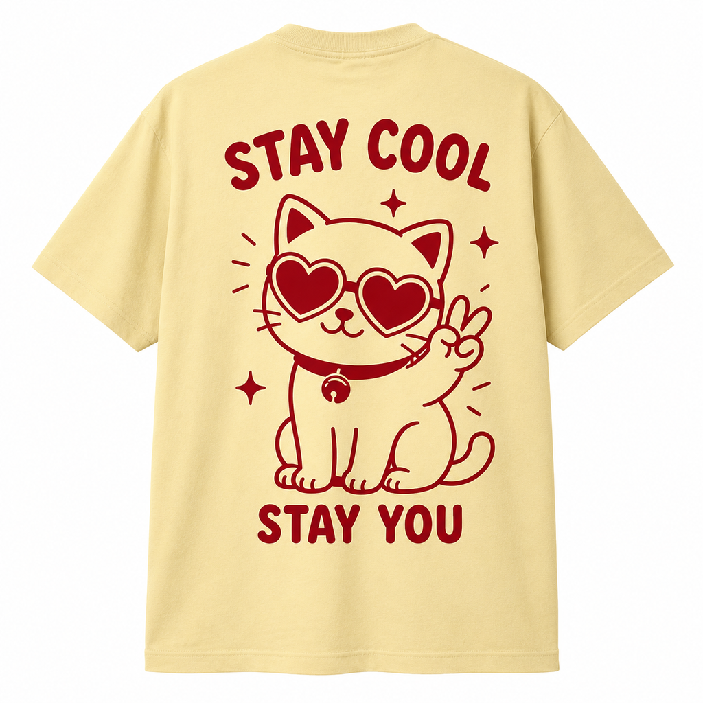 T-shirt Stay Cool Stay You, t-shirt femme imprimé en France — vue complémentaire 3