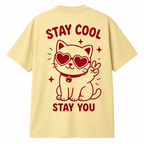 T-shirt Stay Cool Stay You, t-shirt femme imprimé en France — vue complémentaire 3