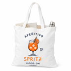Tote Bag Aperitivo Spritz Mood On, tote bag en coton imprimé en France — vue complémentaire 6