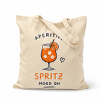 Tote Bag Aperitivo Spritz Mood On, tote bag en coton imprimé en France — vue complémentaire 7