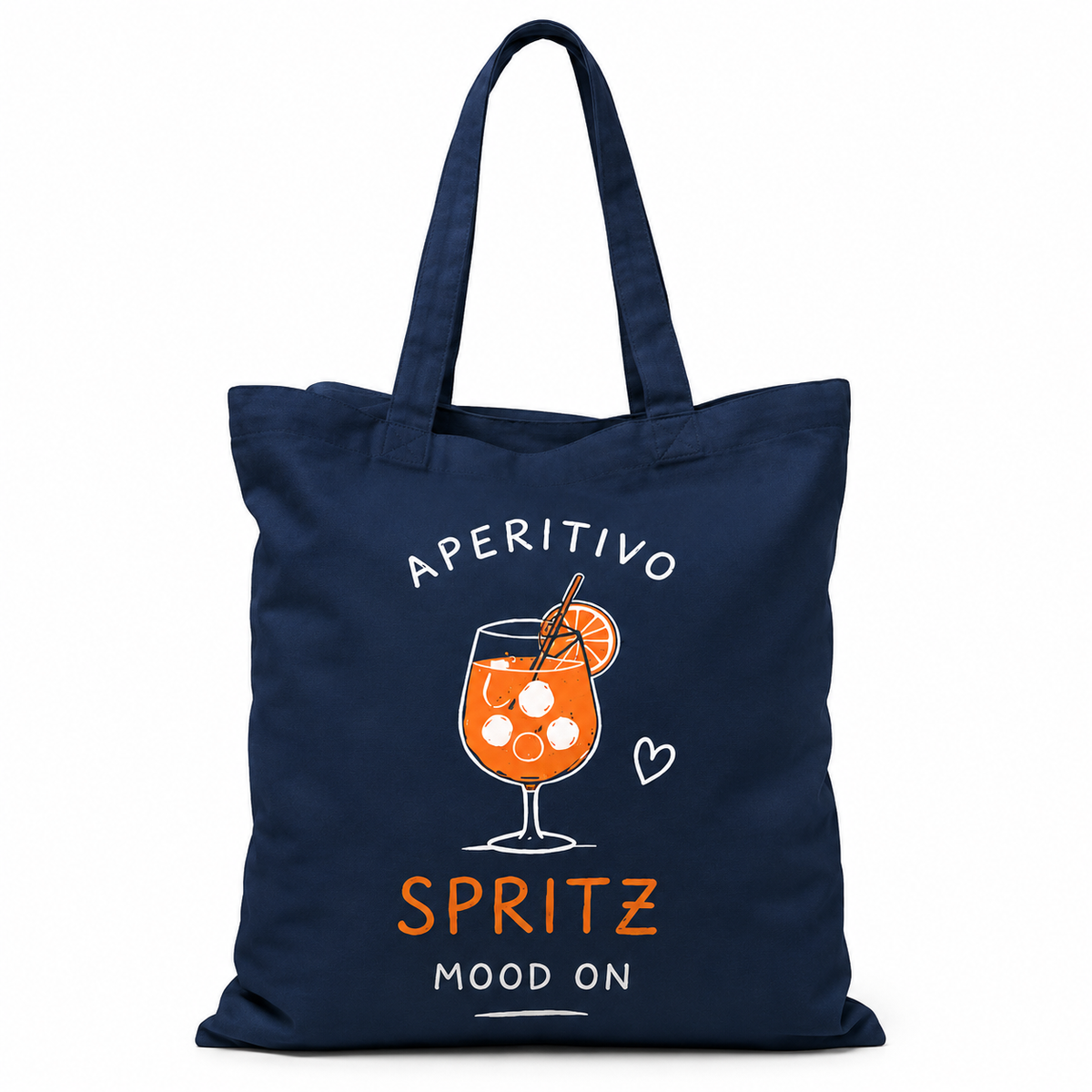 Tote Bag Aperitivo Spritz Mood On, tote bag en coton imprimé en France — vue complémentaire 8