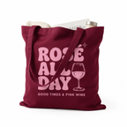 Tote Bag Rosé All Day, tote bag en coton imprimé en France — vue complémentaire 5